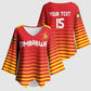 Custom Zimbabwe Cricket Kimono Sleeve Blouse Go Chevrons Go