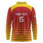 Custom Zimbabwe Cricket Long Sleeve Polo Shirt Come On Chevrons - African Pride