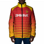 Custom Zimbabwe Cricket Padded Jacket Go Chevrons Go