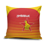 Zimbabwe Cricket Pillow Cover Go Chevrons Go
