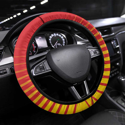 Zimbabwe Cricket Steering Wheel Cover Come On Chevrons - African Pride