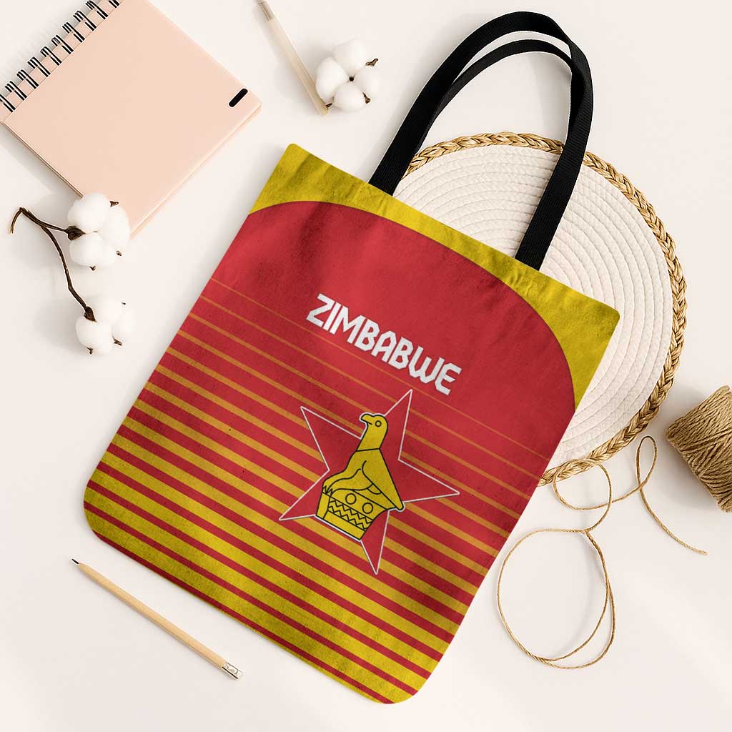 Zimbabwe Cricket Tote Bag Go Chevrons Go