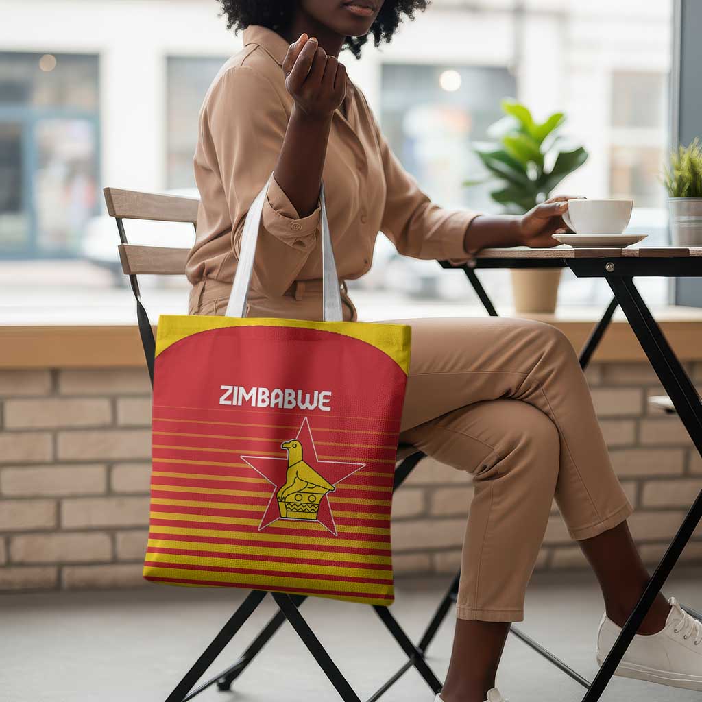 Zimbabwe Cricket Tote Bag Go Chevrons Go