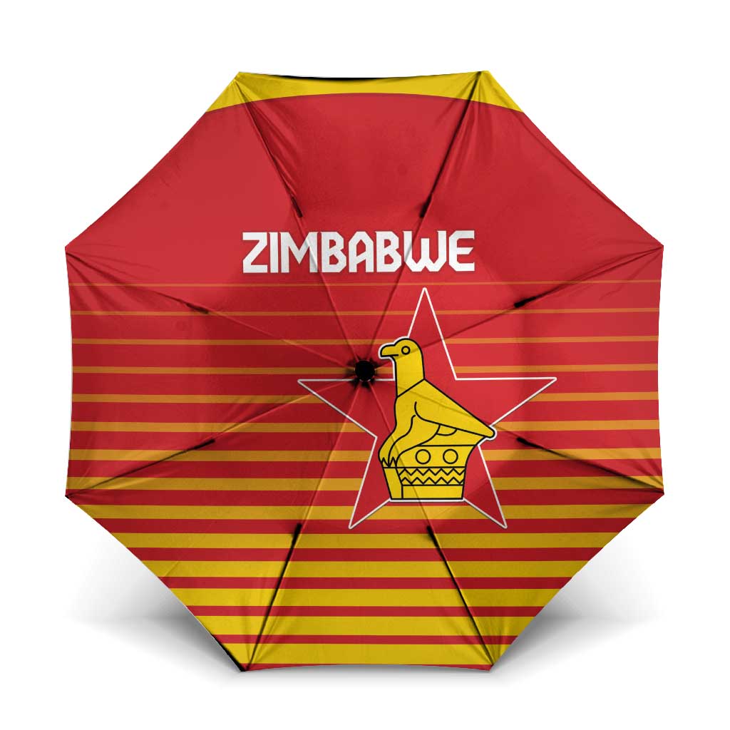 Zimbabwe Cricket Umbrella Go Chevrons Go