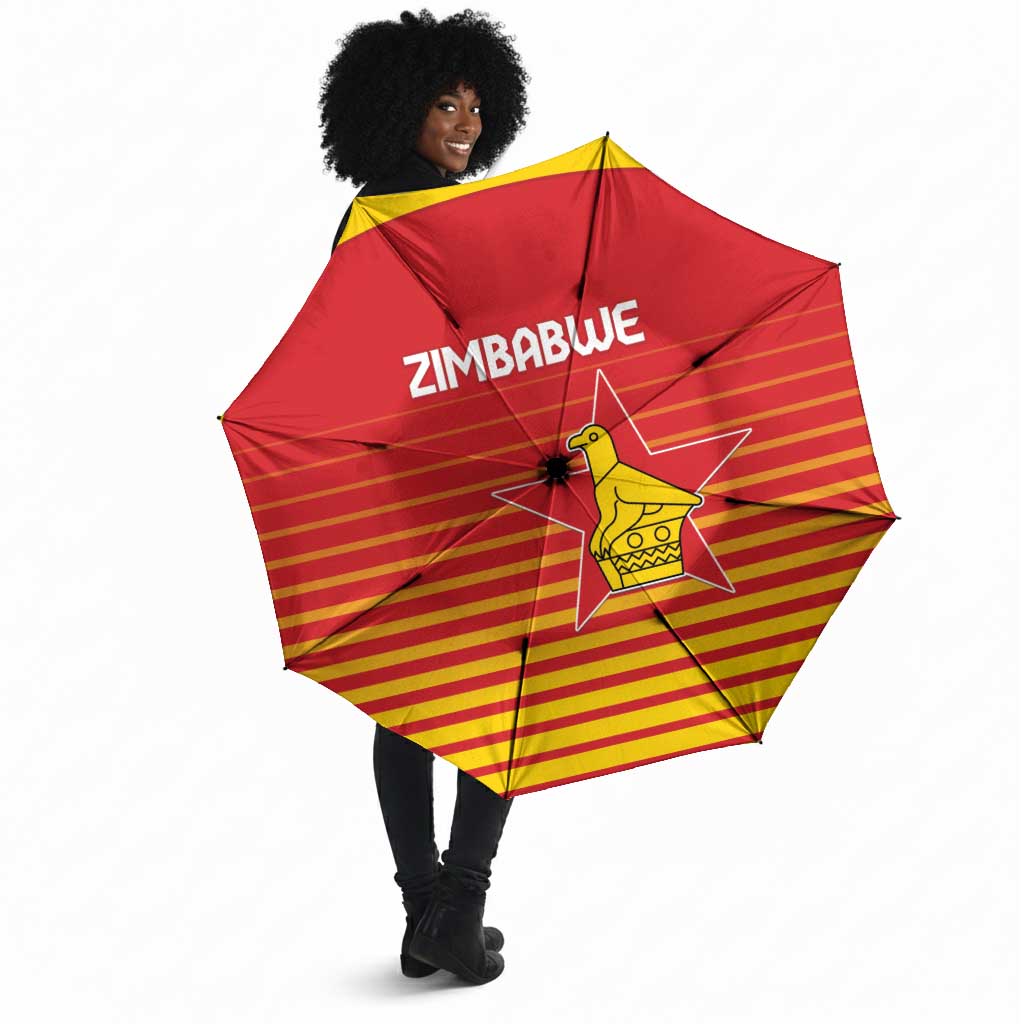 Zimbabwe Cricket Umbrella Go Chevrons Go