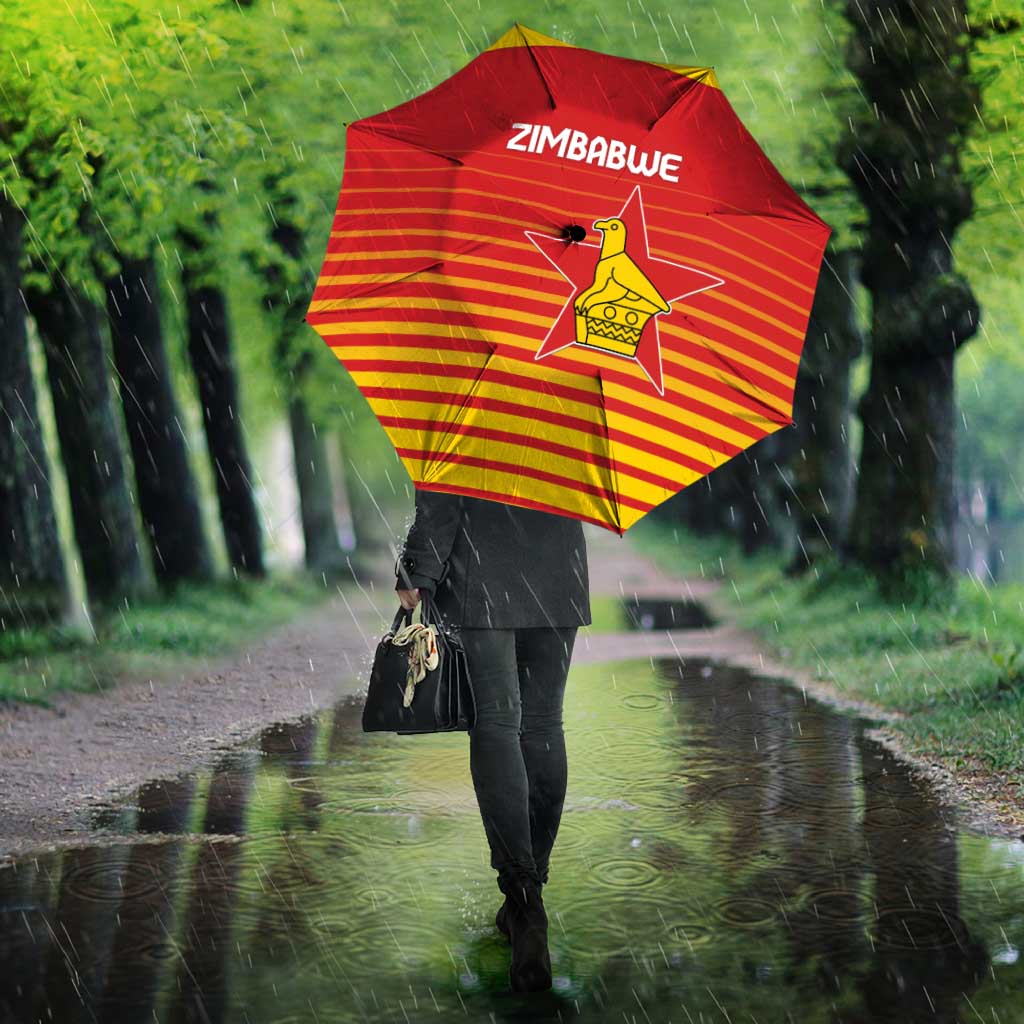 Zimbabwe Cricket Umbrella Go Chevrons Go