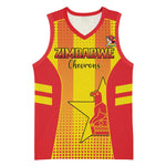 Custom Zimbabwe Cricket Basketball Jersey Sporty Style LT15