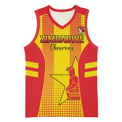 Custom Zimbabwe Cricket Basketball Jersey Sporty Style LT15