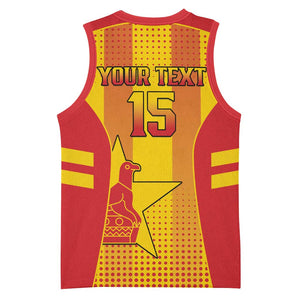 Custom Zimbabwe Cricket Basketball Jersey Sporty Style LT15