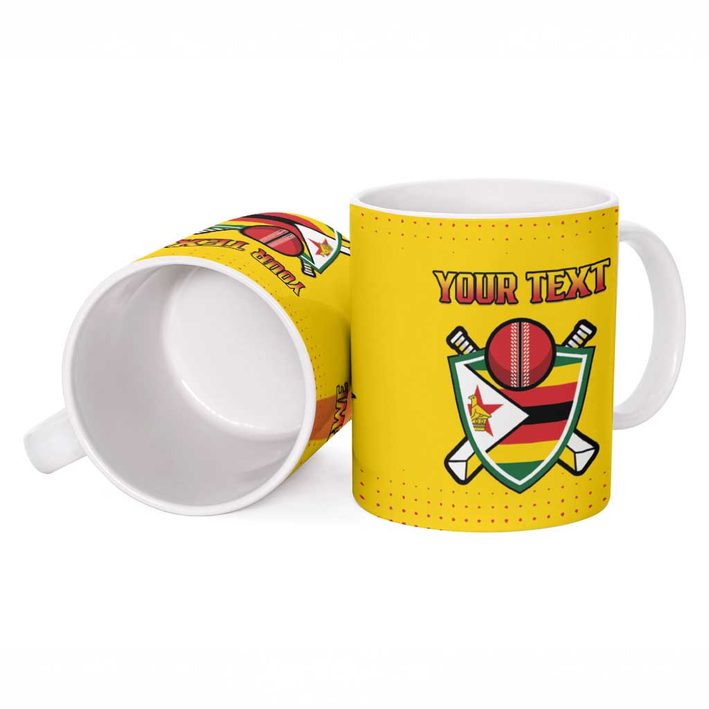Custom Zimbabwe Cricket Ceramic Mug Go Champions