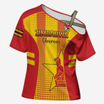 Custom Zimbabwe Cricket Cross Shoulder Shirt Go Champions