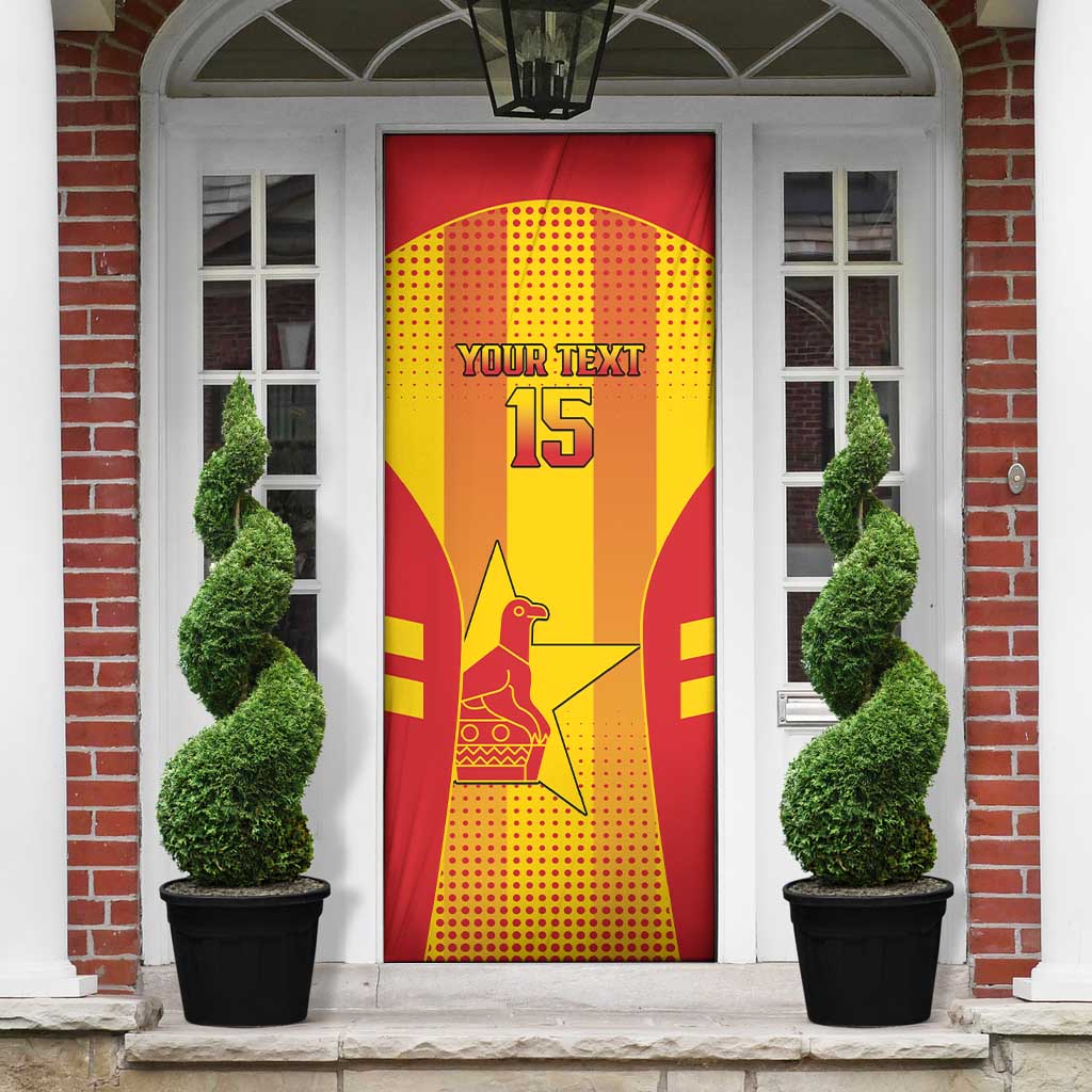 Custom Zimbabwe Cricket Door Cover Go Champions