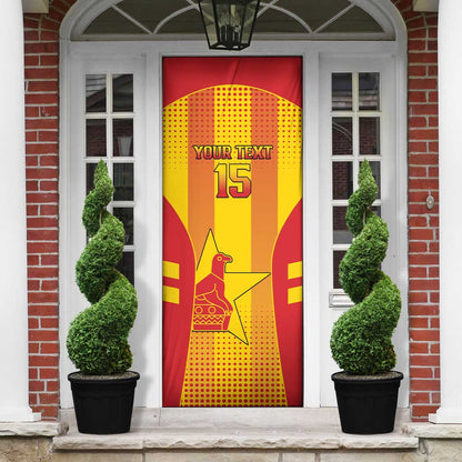 Custom Zimbabwe Cricket Door Cover Go Champions