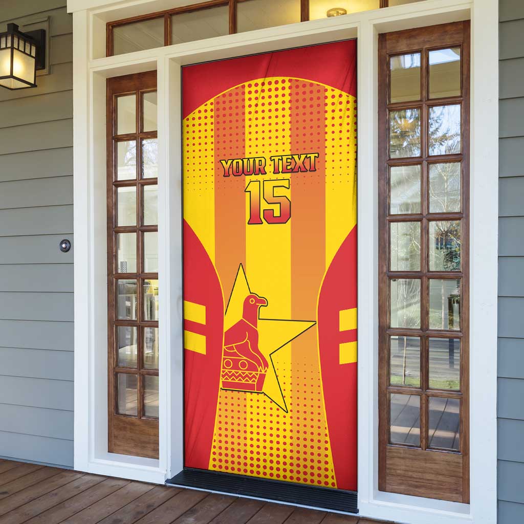 Custom Zimbabwe Cricket Door Cover Go Champions