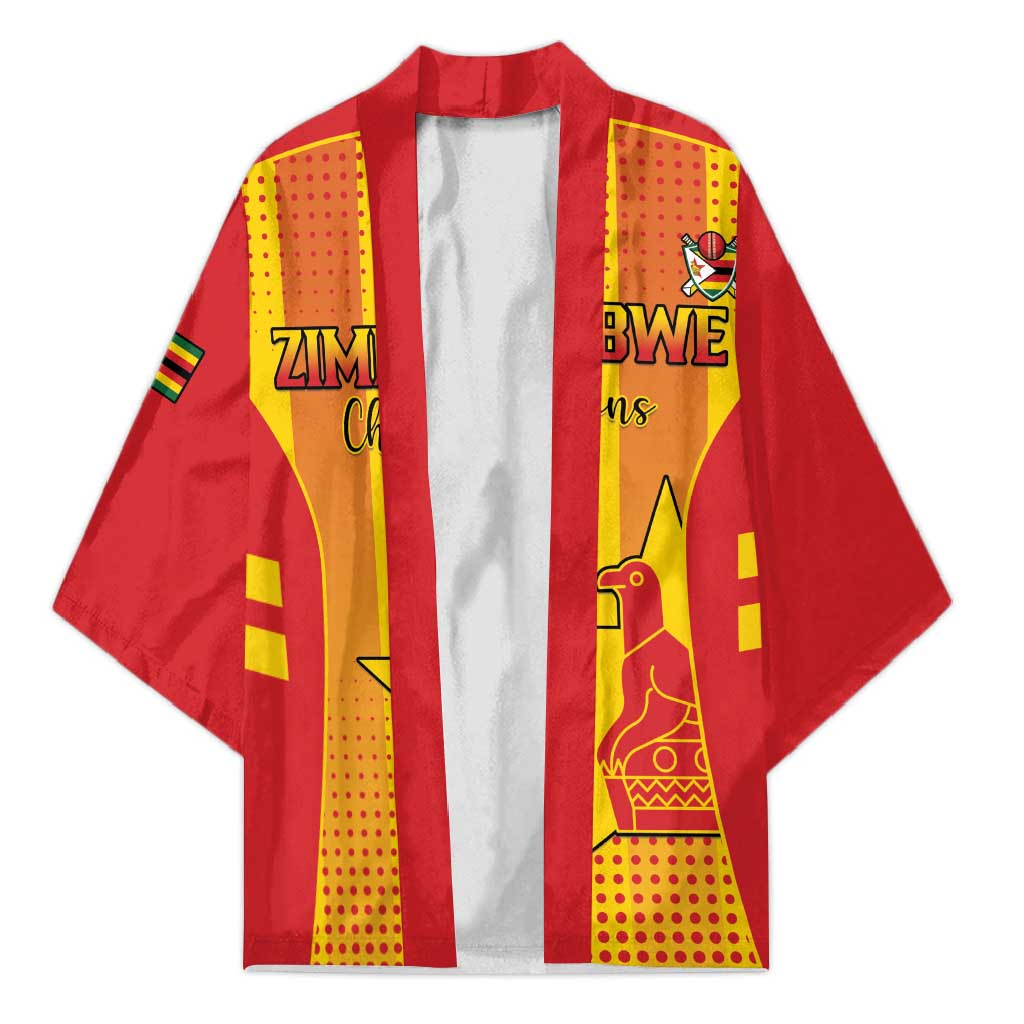 Custom Zimbabwe Cricket Kimono Go Champions