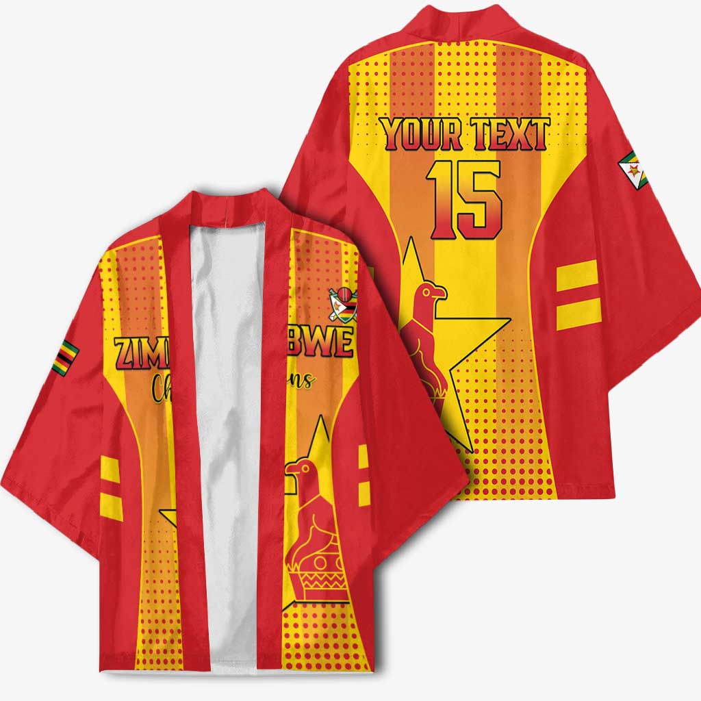 Custom Zimbabwe Cricket Kimono Go Champions