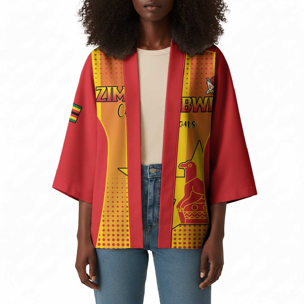 Custom Zimbabwe Cricket Kimono Go Champions