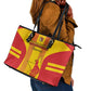 Zimbabwe Cricket Leather Tote Bag Sporty Style LT15