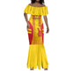 Custom Zimbabwe Cricket Mermaid Dress Sporty Style - African Pride