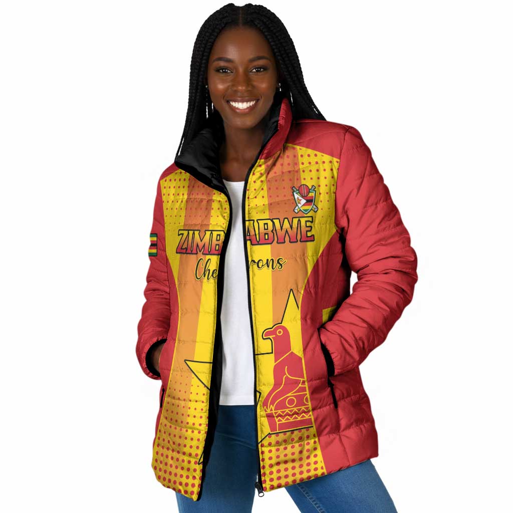 Custom Zimbabwe Cricket Padded Jacket Go Champions