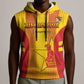 Custom Zimbabwe Cricket Sleeveless Hoodie Sporty Style - African Pride