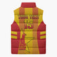 Custom Zimbabwe Cricket Sleeveless Puffer Jacket Go Champions