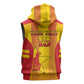 Custom Zimbabwe Cricket Sleeveless Zip Hoodie Sporty Style - African Pride