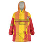 Custom Zimbabwe Cricket Wearable Blanket Hoodie Sporty Style - African Pride