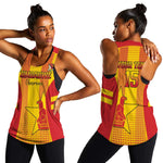 Custom Zimbabwe Cricket Women Racerback Tank Sporty Style - African Pride