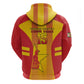 Custom Zimbabwe Cricket Zip Hoodie Sporty Style - African Pride