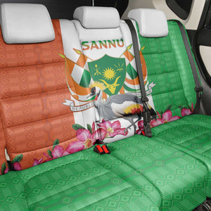 Afro Niger Sannu Back Car Seat Cover Coat Of Arms - African Pattern