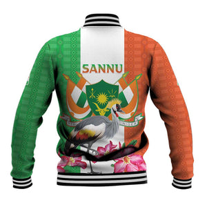 Afro Niger Sannu Baseball Jacket Coat Of Arms - African Pattern