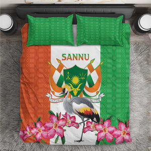 Afro Niger Sannu Bedding Set Coat Of Arms - African Pattern