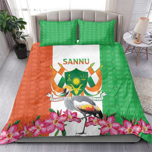 Afro Niger Sannu Bedding Set Coat Of Arms - African Pattern