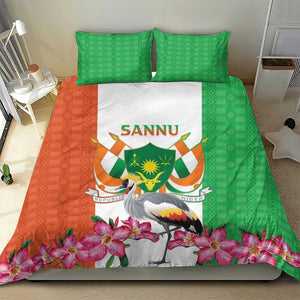 Afro Niger Sannu Bedding Set Coat Of Arms - African Pattern