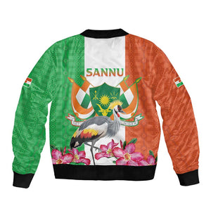 Afro Niger Sannu Bomber Jacket Coat Of Arms - African Pattern