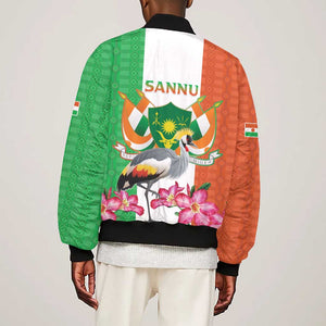 Afro Niger Sannu Bomber Jacket Coat Of Arms - African Pattern