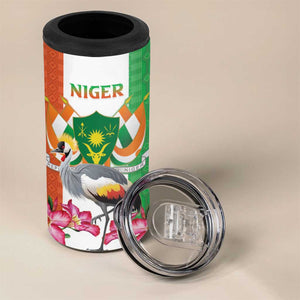 Afro Niger Sannu 4 in 1 Can Cooler Tumbler Coat Of Arms - African Pattern