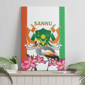 Afro Niger Sannu Canvas Wall Art Coat Of Arms - African Pattern