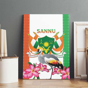 Afro Niger Sannu Canvas Wall Art Coat Of Arms - African Pattern