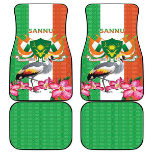 Afro Niger Sannu Car Mats Coat Of Arms - African Pattern