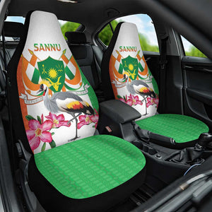 Afro Niger Sannu Car Seat Cover Coat Of Arms - African Pattern