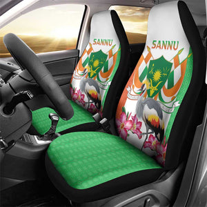 Afro Niger Sannu Car Seat Cover Coat Of Arms - African Pattern