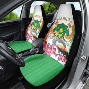 Afro Niger Sannu Car Seat Cover Coat Of Arms - African Pattern