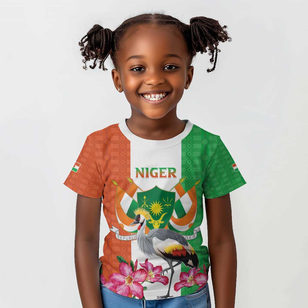 Afro Niger Sannu Kid T shirt Coat Of Arms - African Pattern