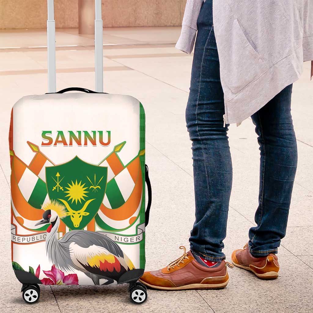 Afro Niger Sannu Luggage Cover Coat Of Arms - African Pattern