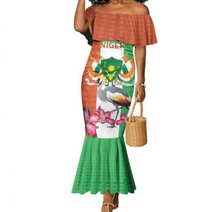 Afro Niger Sannu Mermaid Dress Coat Of Arms - African Pattern