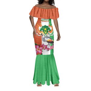 Afro Niger Sannu Mermaid Dress Coat Of Arms - African Pattern