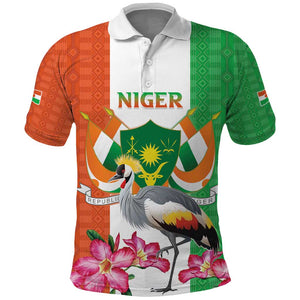 Afro Niger Sannu Polo Shirt Coat Of Arms - African Pattern