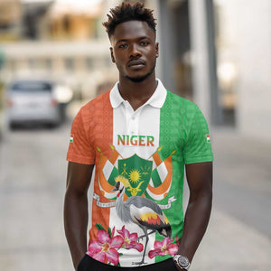 Afro Niger Sannu Polo Shirt Coat Of Arms - African Pattern